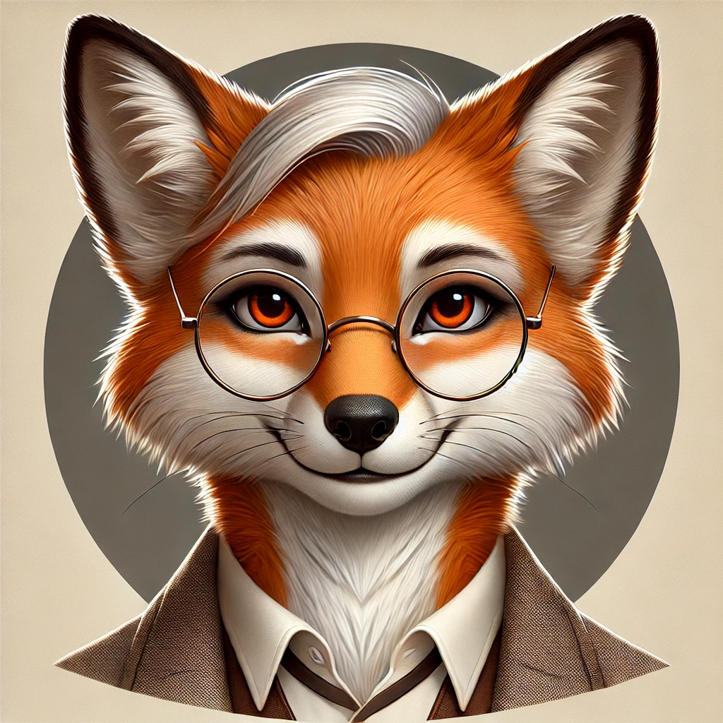 Reading Bridge AI character - Fox guiding KS2 reading practice